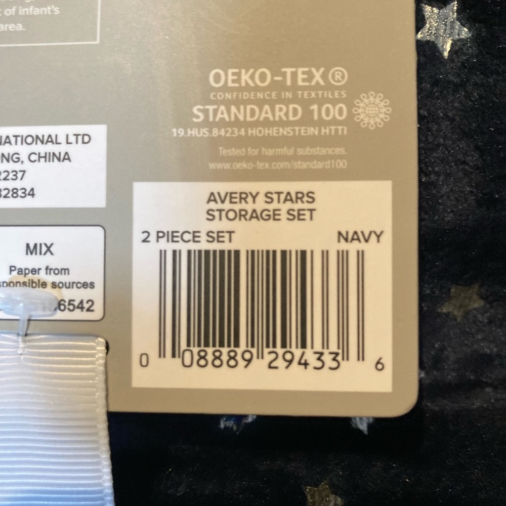NWT UGG Avery Stars 2 piece storage set in Navy - Picture 6 of 7